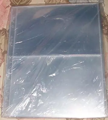 A4 Clear Acid Free Archival Photo Sleeves For Ring Binder Albums - 2 Pocket Per • £11.02