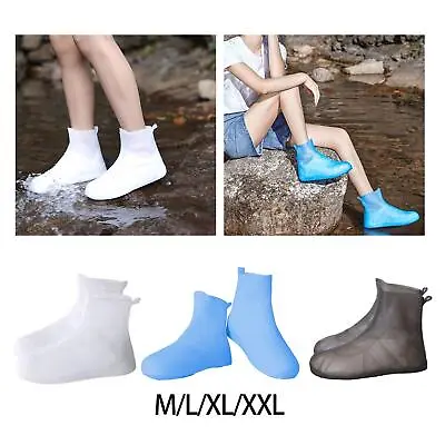 Rain Shoe Covers Galoshes Overshoes Non Slip Rain Snow Protection Waterproof • £8.64