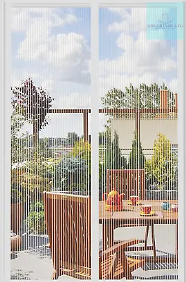 Fly Screens Doors Nets Patio Curtain Insect Mesh For Keeping Out Flies & Bug • £10.74