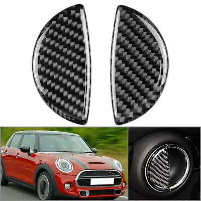 2x Carbon Fiber Door Handle Cover Trim For BMW Mini Cooper R55 R56 R60 F55 03-18 • $8.53