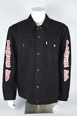 Mens Levis X Nintendo Super Mario Trucker Jacket Black Sz XXXL Vintage Fit Game • $107.99