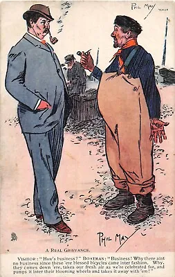 £4.60 • Buy Postcard Comic  Grievance Visitor Boatman Business   Phil May