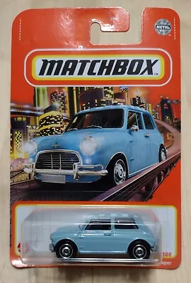 2021 Matchbox1964 Austin Mini Cooper #70/100 Blue With Checkered Rally Roof • $14.95