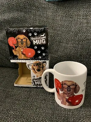 Cute Dachshund Cup Sausage Dog Mug New Boxed Free Postage Uk Design No.1 • £8.99