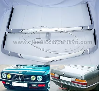 BMW E28 Bumpers (1981 - 1988) By Stainless Steel New • $1038