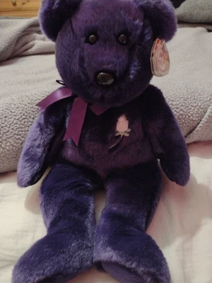 £15 • Buy Vintage TY Beanie Babies Original Buddy -  1998 Princess Diana Purple Bear