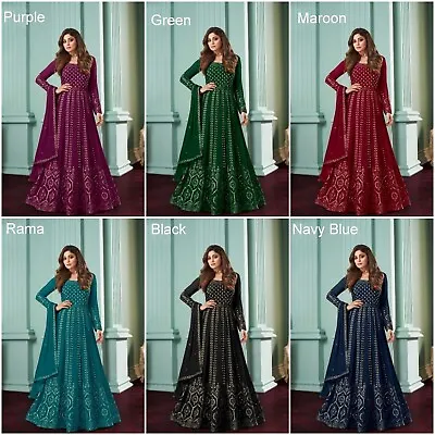 £39.99 • Buy Indian Pakistani Ethnic Designer Dress Party Wear New Exclusive Anarkali Suit FM