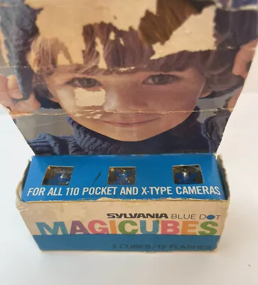 Vintage Sylvania Blue Dot GTE Magicubes Opened Package • $14.99