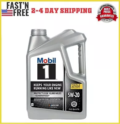 Mobil 1 Advanced Full Synthetic Motor Oil 5W-20 5 Quart • $27.99