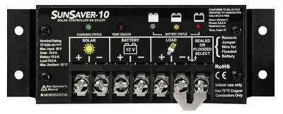 Morningstar SS-10-12V SunSaver 10 Amp 12 Volt Solar Charge Controller • $90