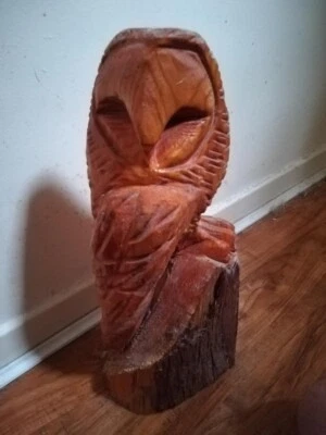 £44.99 • Buy Chainsaw Carved Owl 18  Height