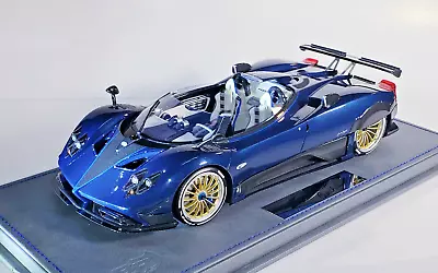 BBR - 1/18 - PAGANI BARCHETTA (Carbon Fiber Blue ) - MINT In BOX W/Display Case! • $599