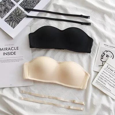 Ladies Bra Strapless Sexy Lingerie Any Occasion Brassiere Underwear 30-40 AA A B • £6.71
