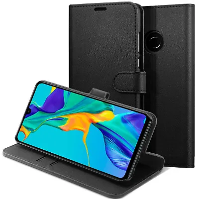 Leather Luxury Wallet Flip Smart Stand Case Cover For All Huawei Mobile Phones • £5.94