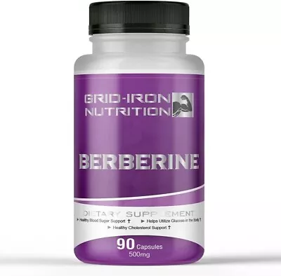 Berberine HCL 500mg Per Serving 90 Servings Total • $12.99