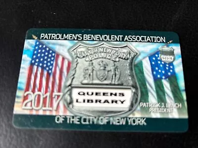 2017 NYPD PBA / Queens Library Collector Card Unsigned • $5