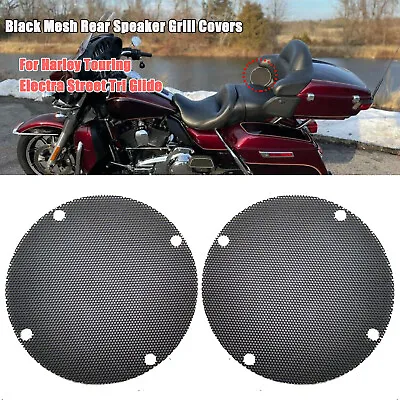 Motorcycle Rear Mesh Speaker Grills Fit For Harley Electra Street Glide 96-13 12 • $19.93