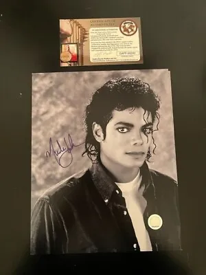 Michael Jackson Signed Photo W COA • $495