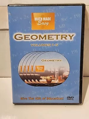 Math Made Easy Geometry Volumes 1-5 DVD Set SEALED  • $20.99