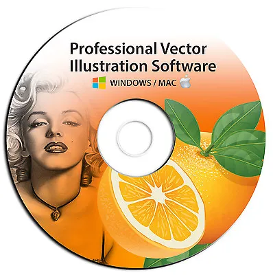 NEW Pro Illustrator Vector Graphic Design Image Drawing Software Program-on CD • $9.98