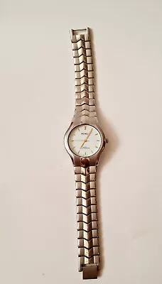 Vintage Michele Water Resistant  Men's Silver Tone Watch (K4) • $23.99