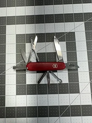 Victorinox Super Tinker Swiss Army Pocket Knife - 91MM Red Blade Nic Nylon 5651 • $25