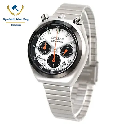 Citizen AN3660-81A Bullhead White Dial Record Label Tsuno Chronograph Men Watch • $388.84