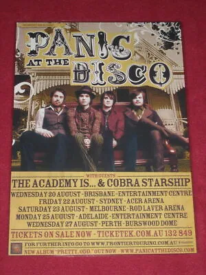 Panic At The Disco - Pretty Odd Australian Tour -  Laminated Tour Poster • $15.95