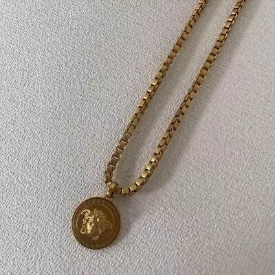 VERSACE Medusa Chain Necklace Gold Good Condition Stylish Authentic • $424.99