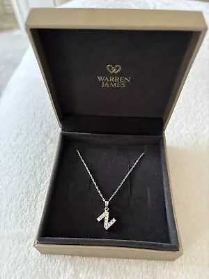 Warren James Sterling Silver N Initial Necklace  • £10