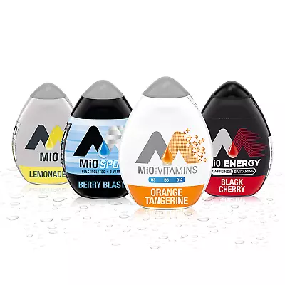 Mio Naturally Flavored Liquid Water Enhancer Variety Pack 1.62 Oz Bottles 4 Ct • $18.98