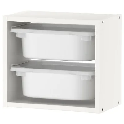 IKEA TROFAST Storage Combination Box For Children's Kids Toys With 2 White Boxes • £52.99