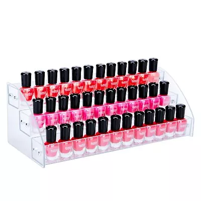 Acrylic Nail Polish Organizer 36 Bottles Of 3 Layers Display Rack Storage Rac... • $22.32