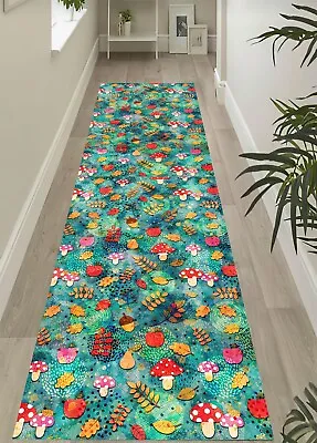 Runner Mushroom Runner Long Rug Entry Rug Anti Slip Runner Hallway Runner • $132.05