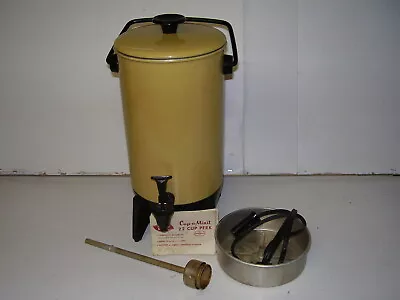 Mirro-Matic  Automatic Electric Percolator 22 Cup Harvest Gold • $17.95