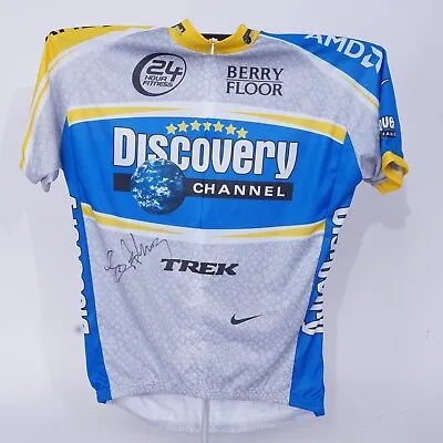 Circa 2005 Lance Armstrong Autographed Discovery Channel Nike Jersey 2 COA's • £475.07