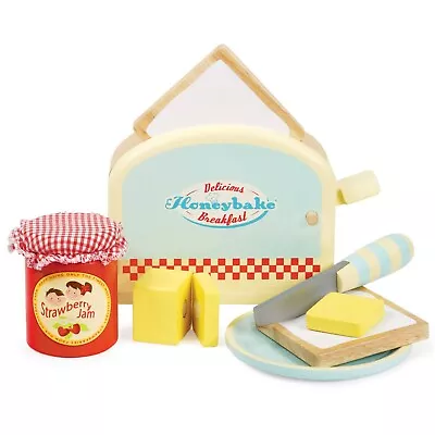 £17.95 • Buy Le Toy Van Honeybake Toaster Set TV287 Wooden Pretend Play Food