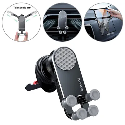 Car Phone Holder For IPhone Samsung Z Fold 3 Tablet IPad Gravity Stand Black New • £13.78