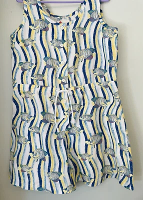 $70 • Buy KENZO Palysuite Jumpsuite Shorts Mini Dress Made In Japan. Size: 10 Cotton 100%