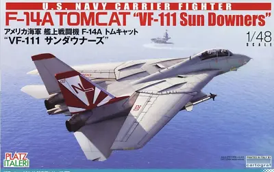 1/48 Cold War Fighter : Grumman F-14A Tomcat  VF-111  [USN] #TPA16 : PLATZ • $64.95