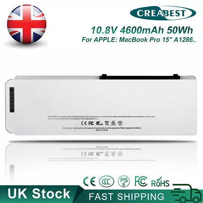 £29.95 • Buy Battery A1281 MB772 For Apple MacBook Pro 15  Unibody A1286 2008 MB470 MB471J/A