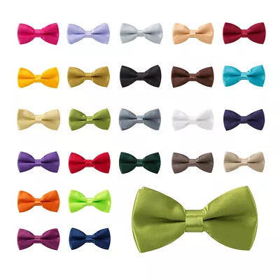 Boy Adjustable Pre Tied Bow Tie For Wedding Formal Occasion UK Fast Free P+P • £2.99