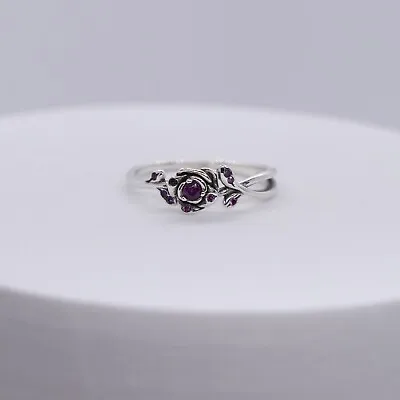 £12.95 • Buy BRAND NEW SILVER STERLING Beauty And The Beast Rose Ring All Sizes