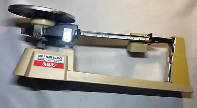 Vintage Ohaus Triple Beam Balance Scale 2610g 5lb 2oz Capacity Lab School • $50