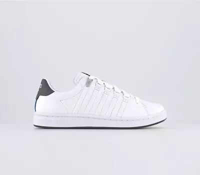 Brand New K-Swiss Lozan II Trainers In White / Charcoal - Size UK 8 • £34.99