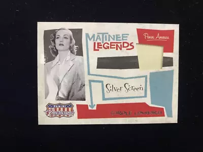 2011 Americana Matinee Legends Materials #20 Carole Lombard Silver Screen 83/99 • $15