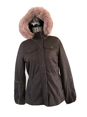 UGG WOMEN CONVERTIBLE FIELD OLIVE PARKA HOODED JACKET COAT Size S • $185