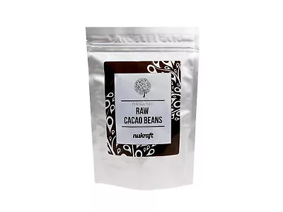 250g Organic CACAO / COCOA BEANS By NUTRICRAFT™  - Raw Criollo From Peru • £11.45