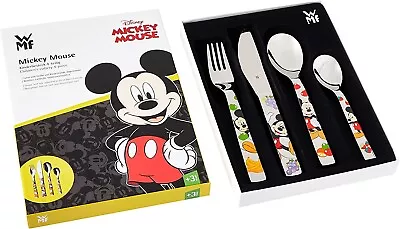 WMF Kids Cutlery Set 4pcs Mickey Mouse Cromargan® Stainless Steel 18/10 • £41.48