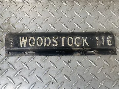 $395 • Buy Vintage 1941 Woodstock Virginia Va License Plate Town Tag Topper Chevy Ford USA